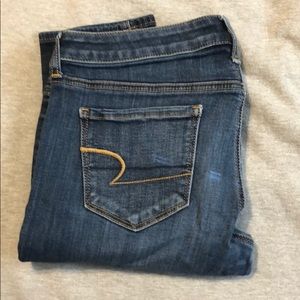 AE Mid Wash Jeggings (Size 12)